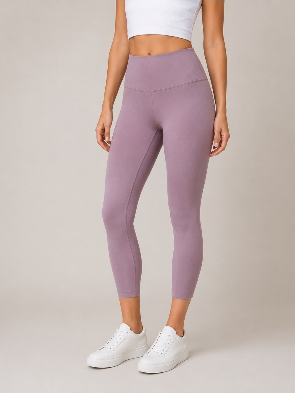 Lululemon Align Crop 21” Dusty Mauve High-Rise Nulu Leggings Size 4